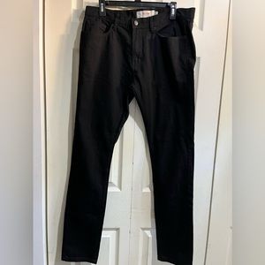 Topman Men’s Black Stretch Skinny Jeans in Size 34